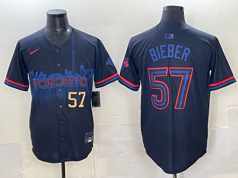 Men 2025 Toronto Blue Jays #57 Bieber Blue Nike MLB Jersey 005->toronto blue jays->MLB Jersey